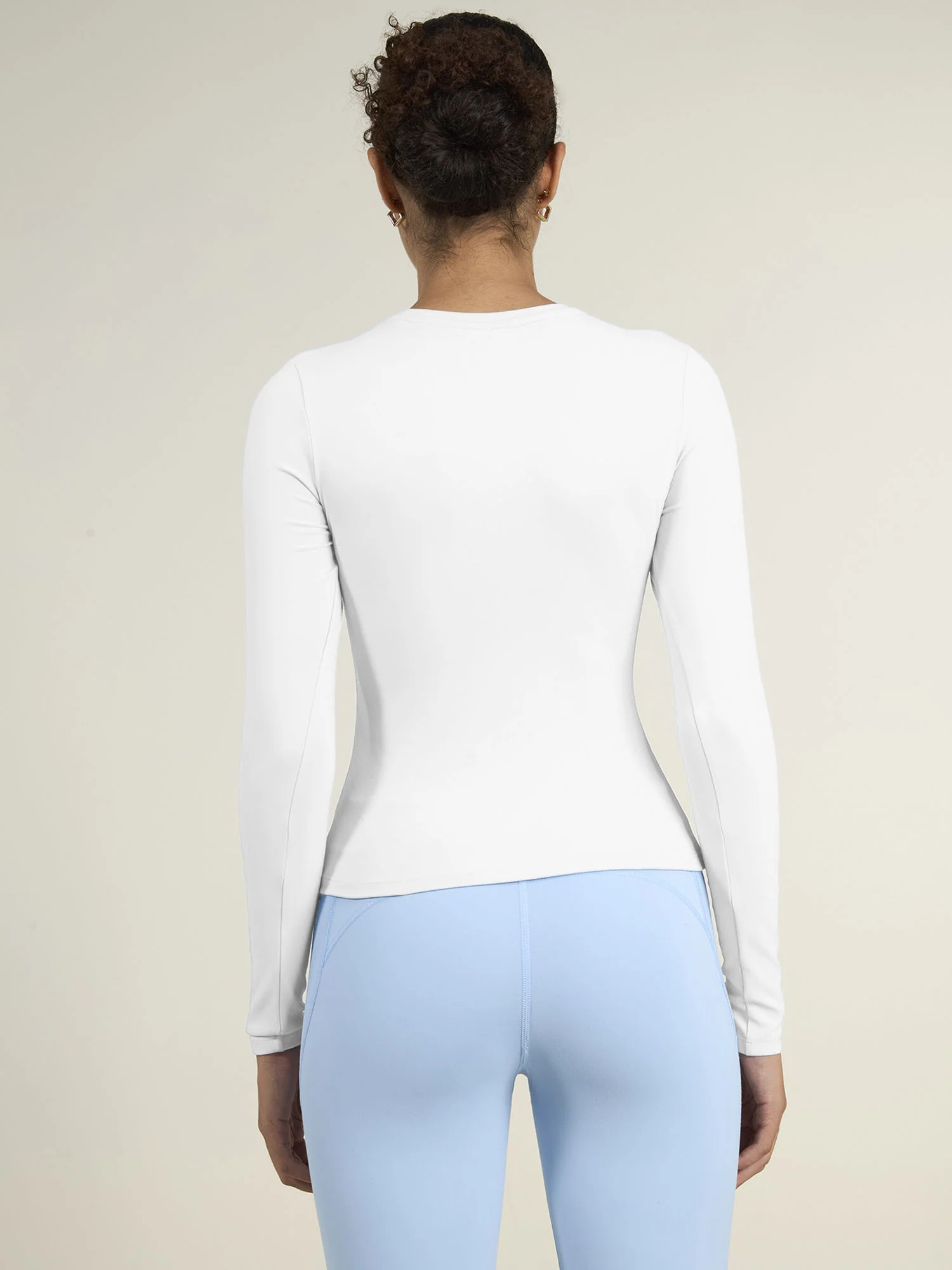 White Sculpt Crew Top - Image 6