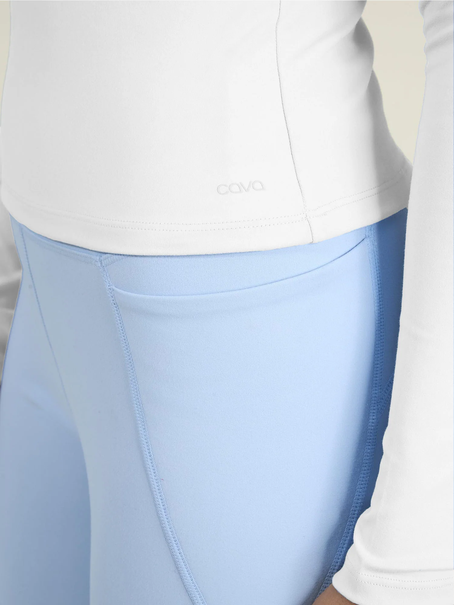 White Sculpt Crew Top - Image 7
