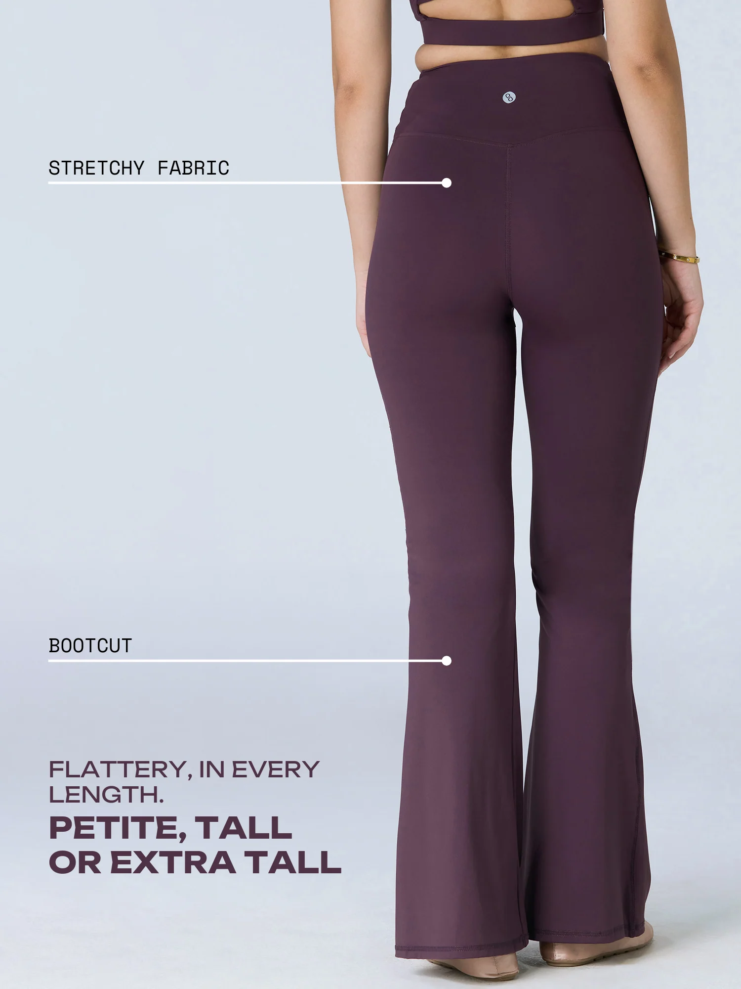Wine Hourglass Flared Leggings - Image 23