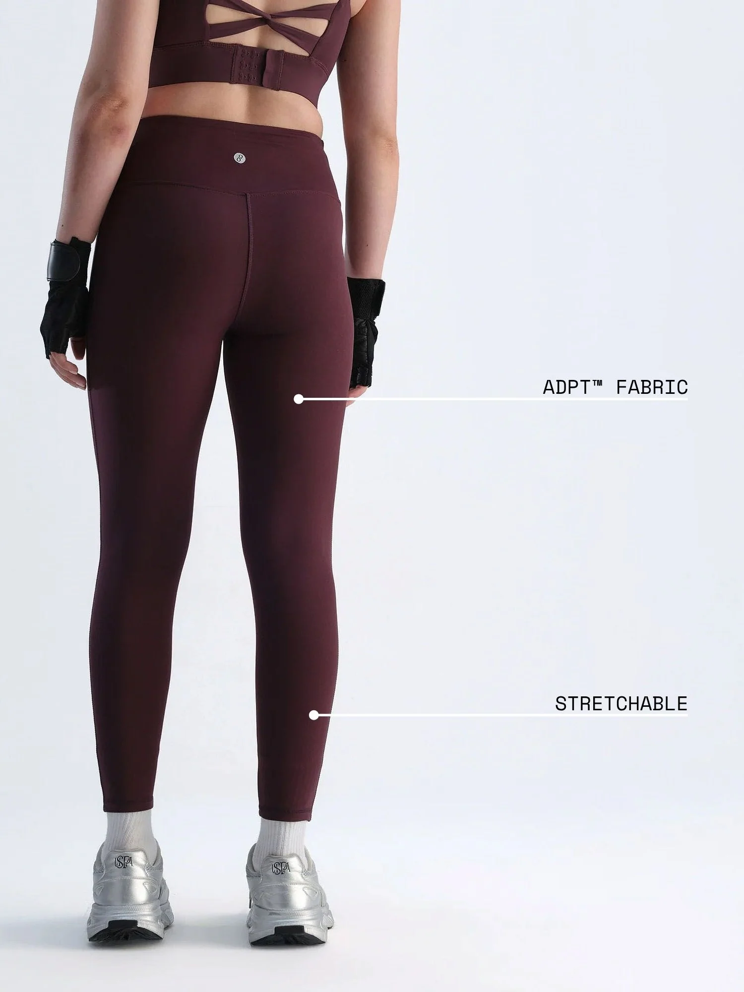 Wine Hourglass Snug Leggings - Image 4