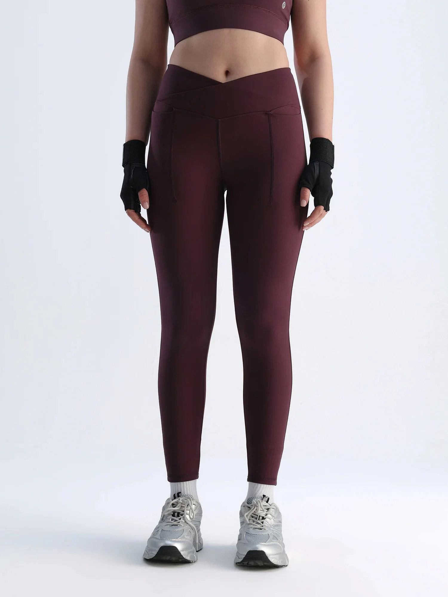 Wine Hourglass Snug Leggings - Image 5