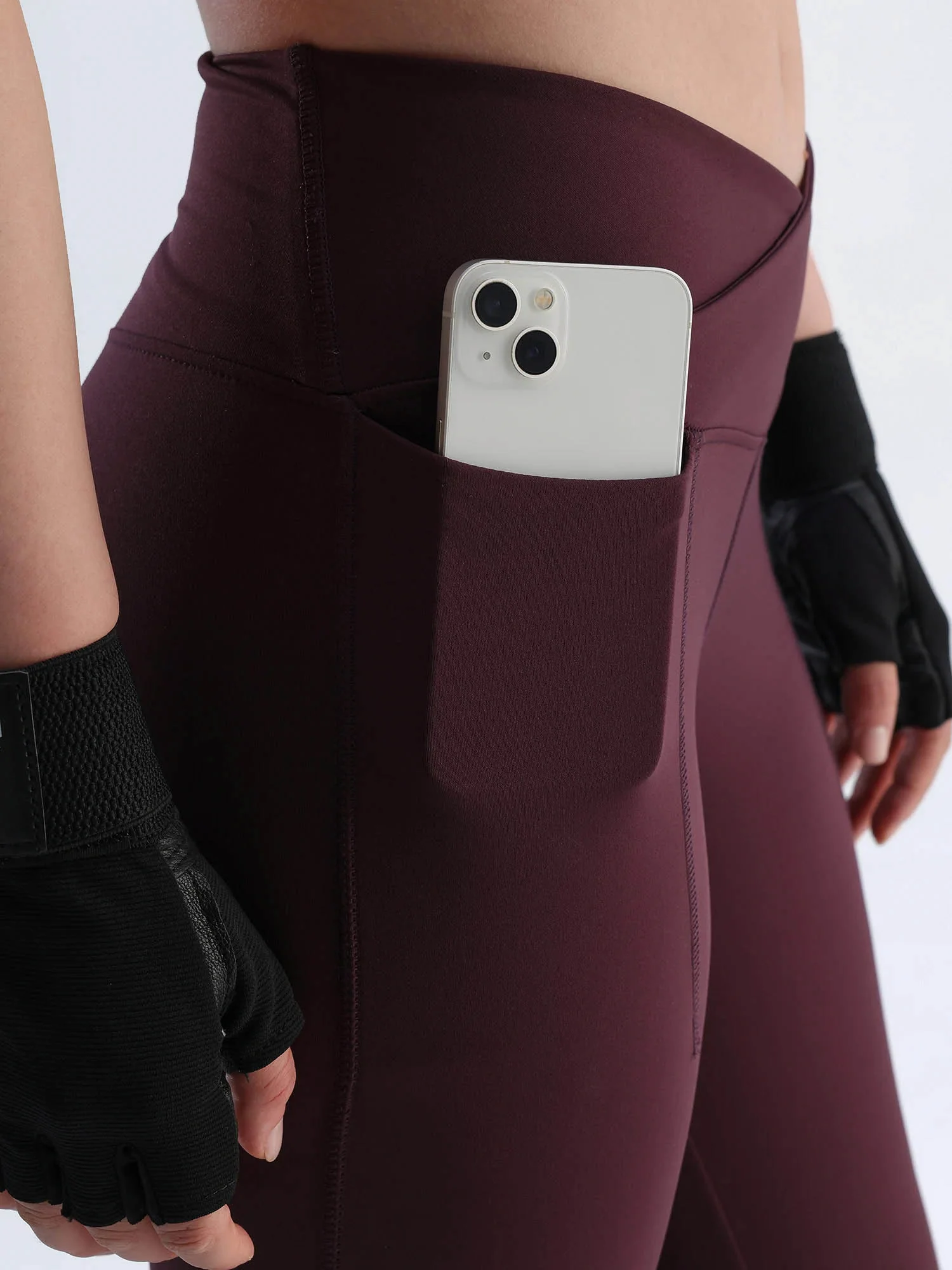Wine Hourglass Snug Leggings - Image 6