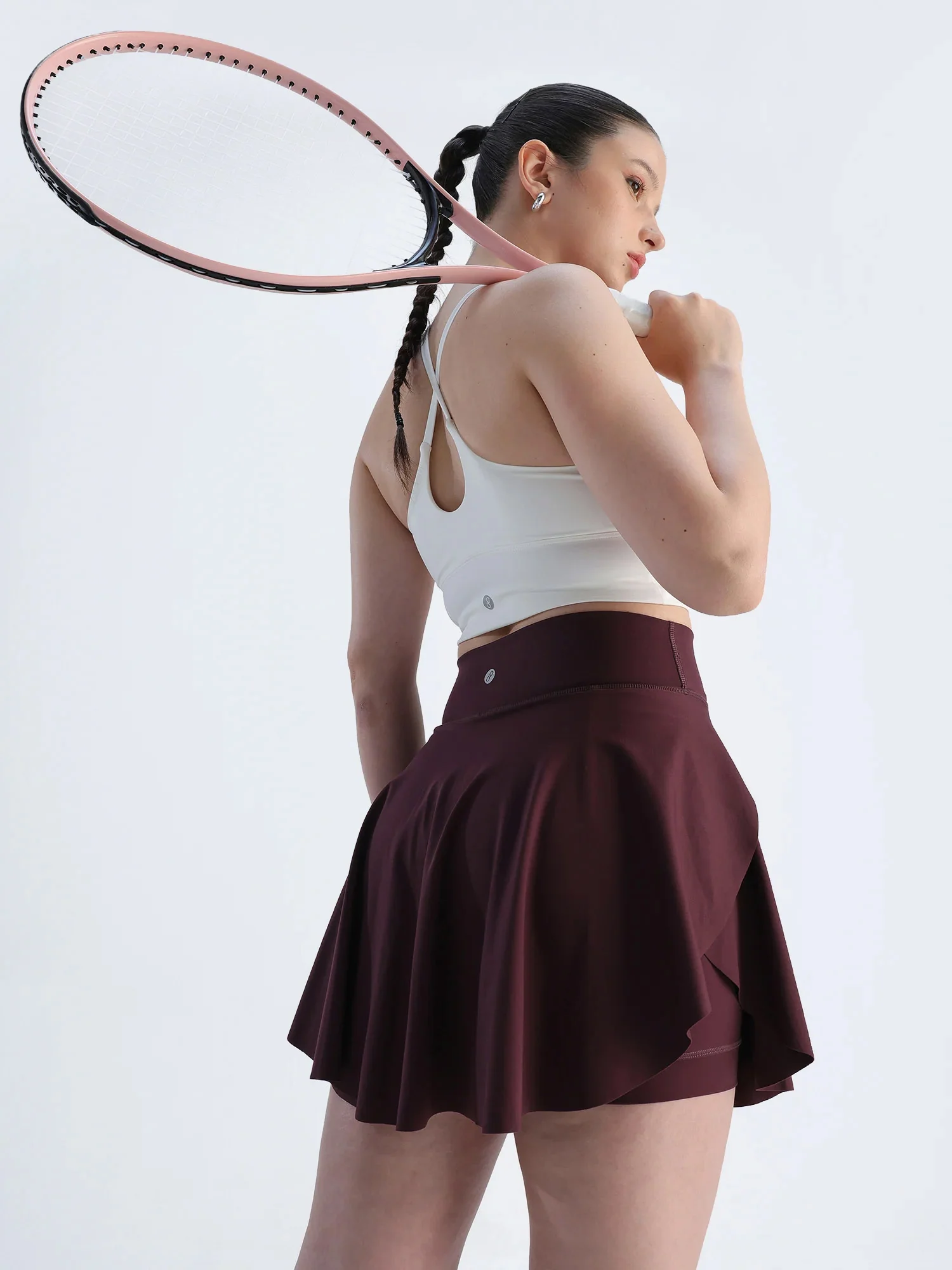 Wine Swirl Tennis Skorts - Longer - Image 3