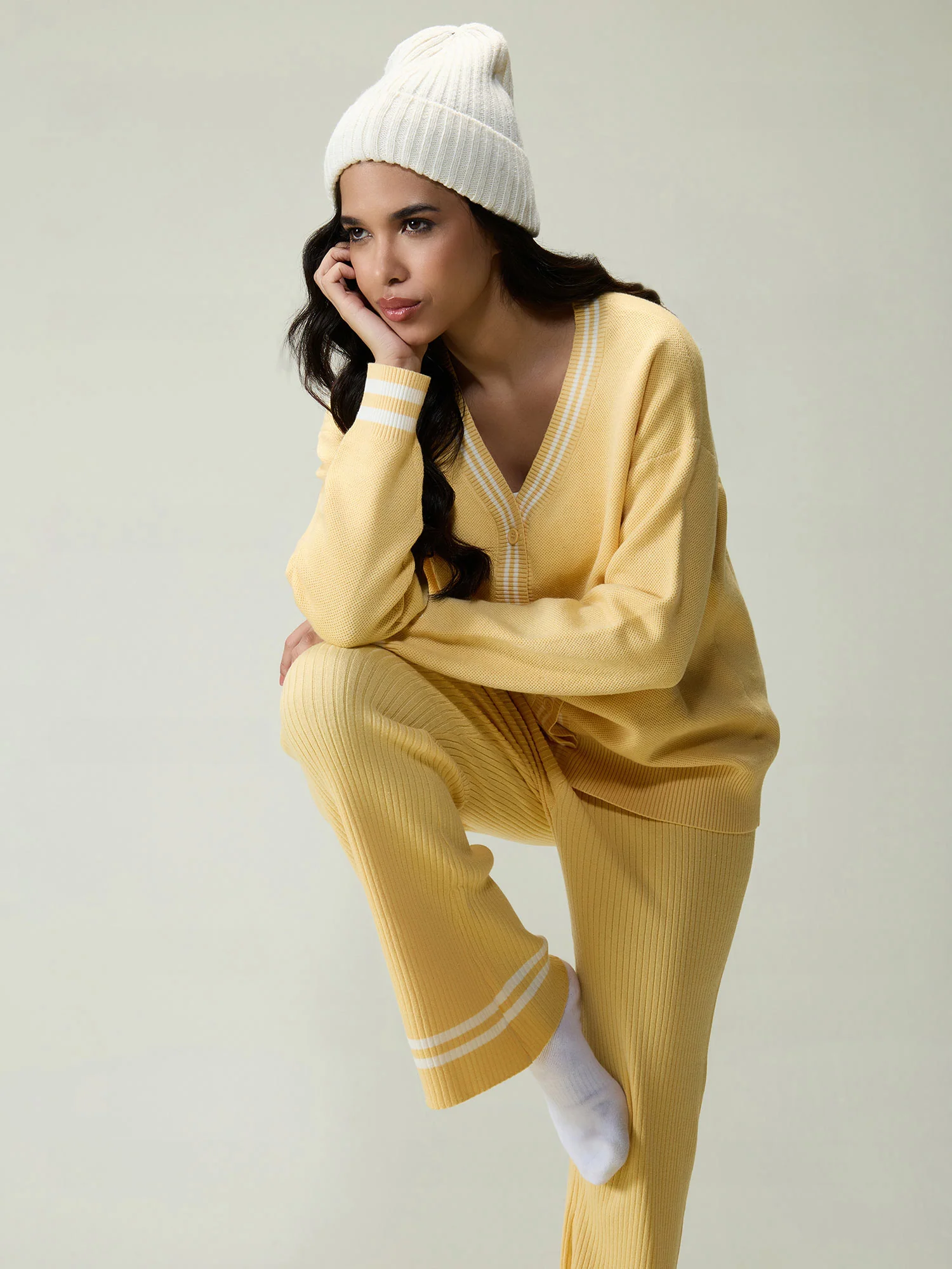 Yellow Club Cardigan - Image 2